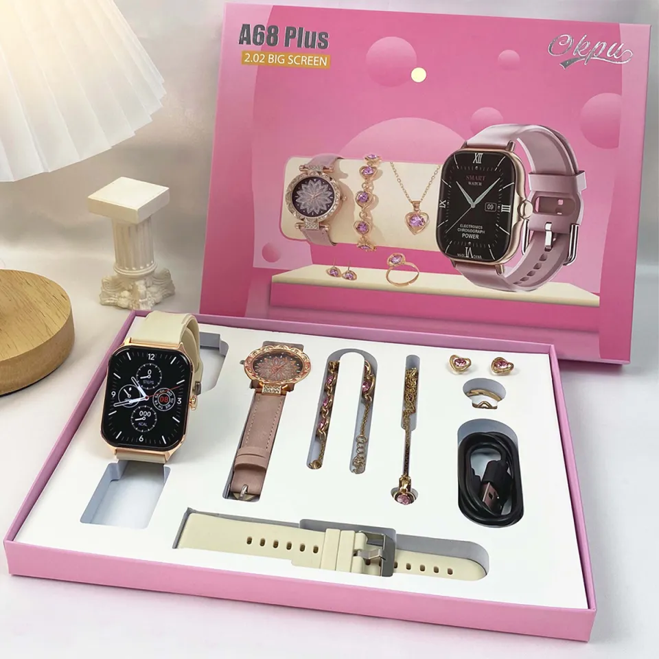 Smart Watch Set With Accessories A68