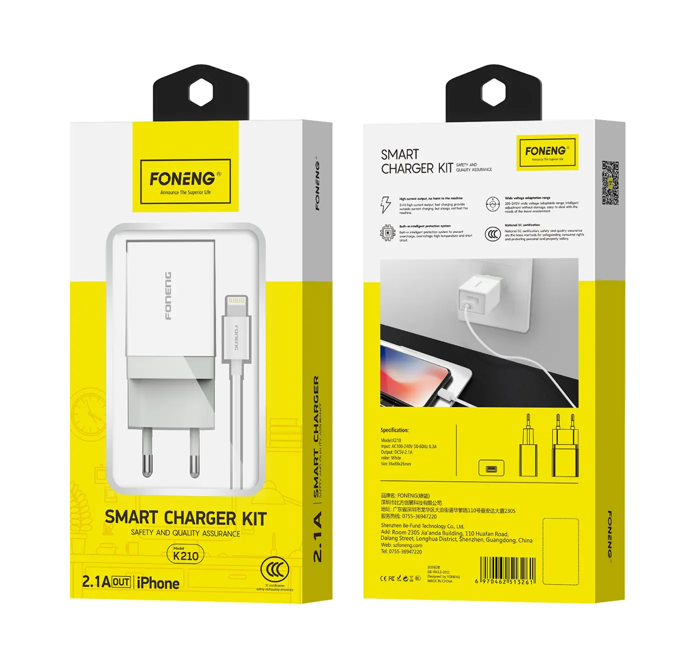 Foneng charger kit type-c